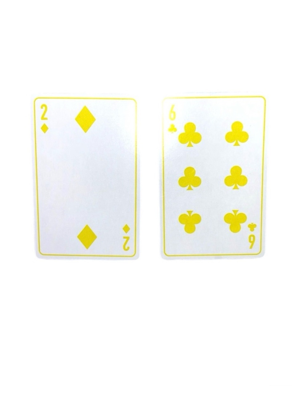 Christian Dior Paris 2 Of Diamonds & 6 Of Spades Luxury Collectors Playing Cards